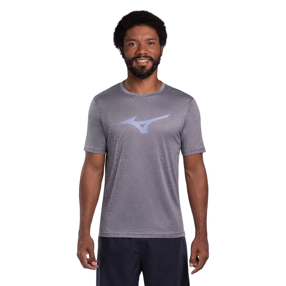 Camiseta de Corrida Masculina Mizuno Run Spark Mescla