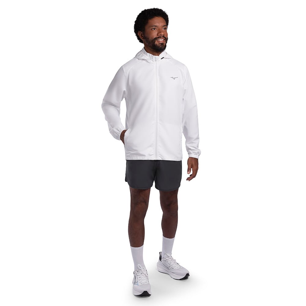 Jaqueta de Corrida Masculina Mizuno Focus Branco 5