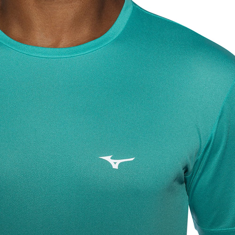 Camiseta de Corrida Masculina Mizuno Run Spark 2 Azul 3