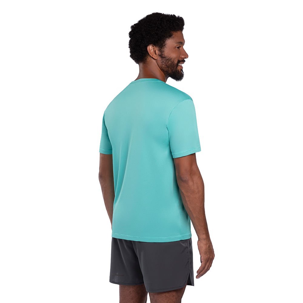 Camiseta de Corrida Masculina Mizuno Run Spark 2 Azul 4