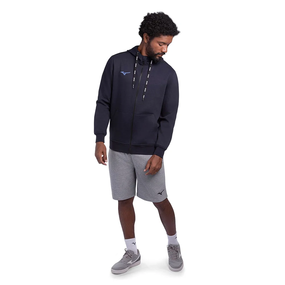 Moletom Masculino Mizuno Zipper Azul 3