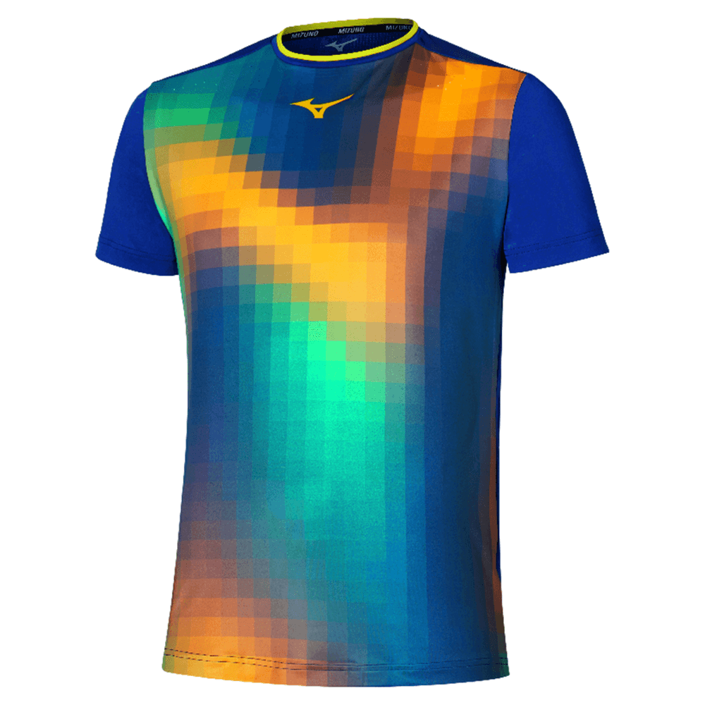 Camiseta de Tennis Mizuno Frontier Shadow Grap Masculina