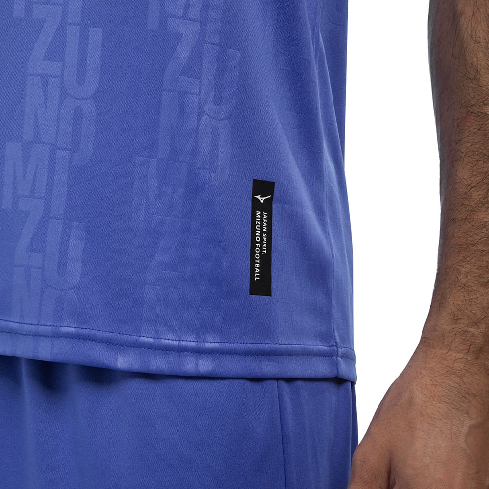 Camiseta de futebol Mizuno II Masculina Azul 6