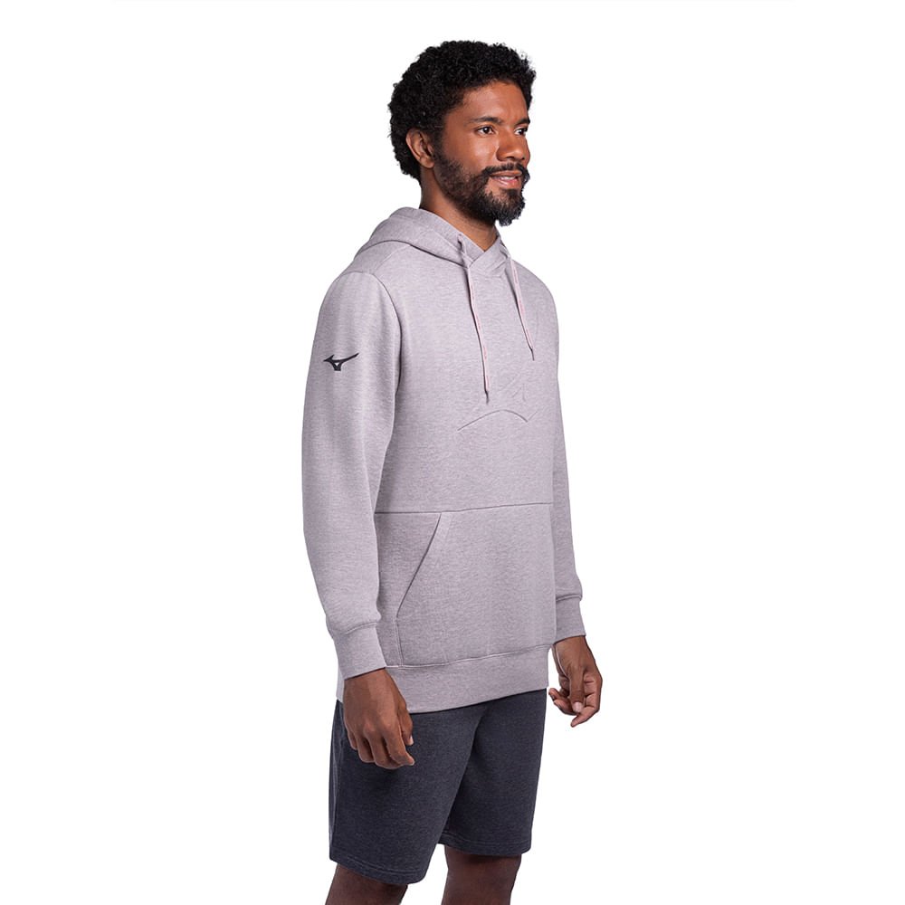Moletom Casual Mizuno Soft II Cinza 2