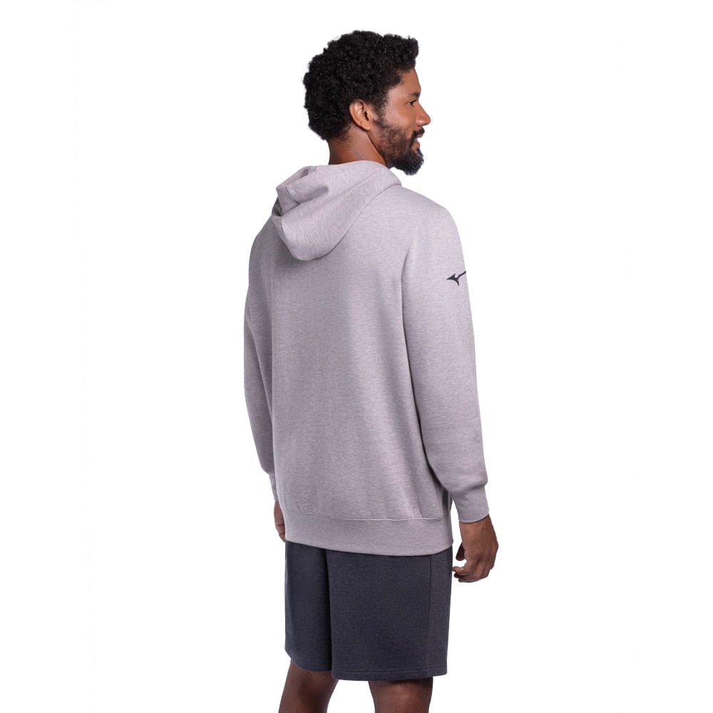 Moletom Casual Mizuno Soft II Cinza 4