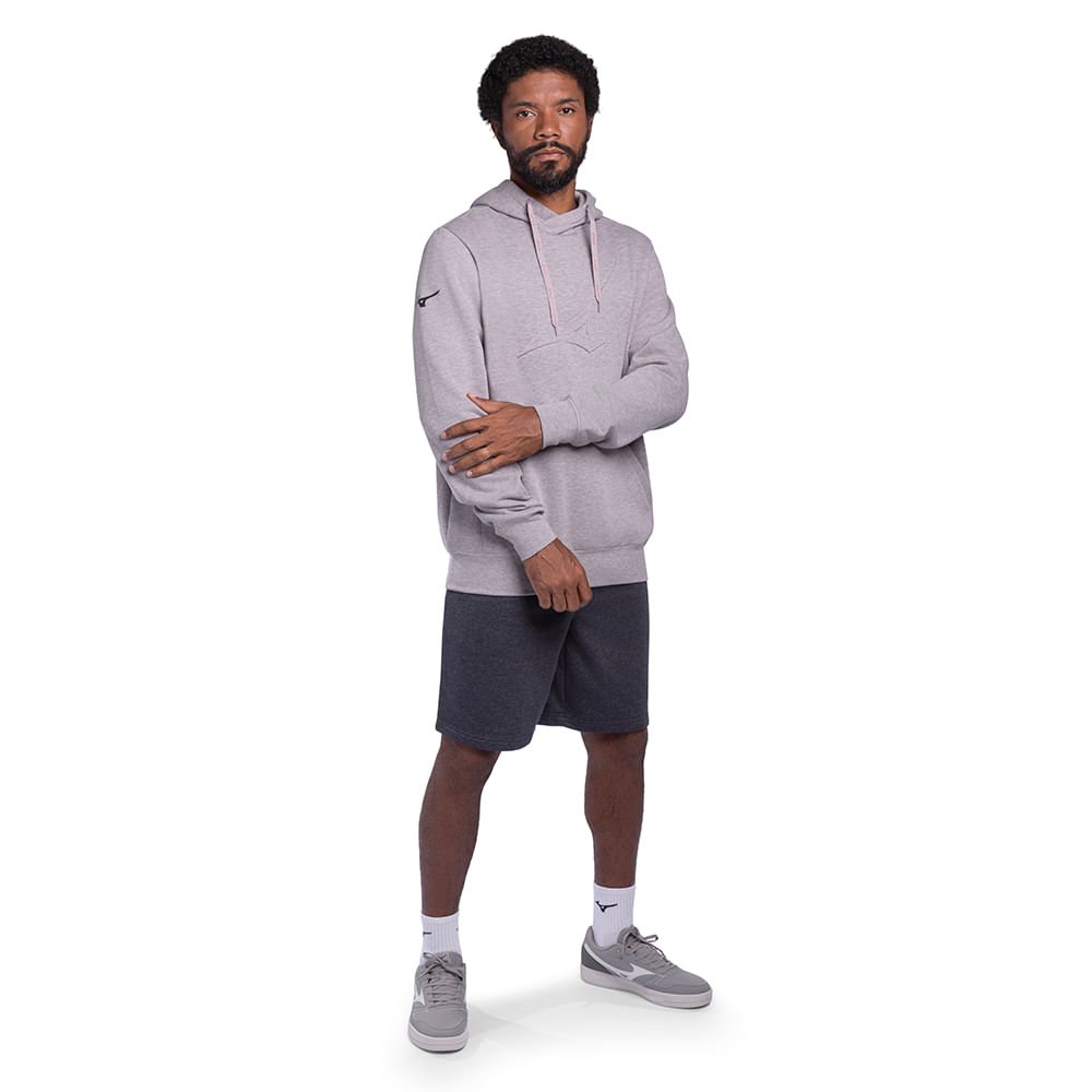 Moletom Casual Mizuno Soft II Cinza 5