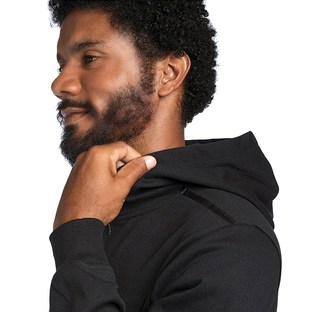 Moletom Masculino Mizuno Zipper Preto 5