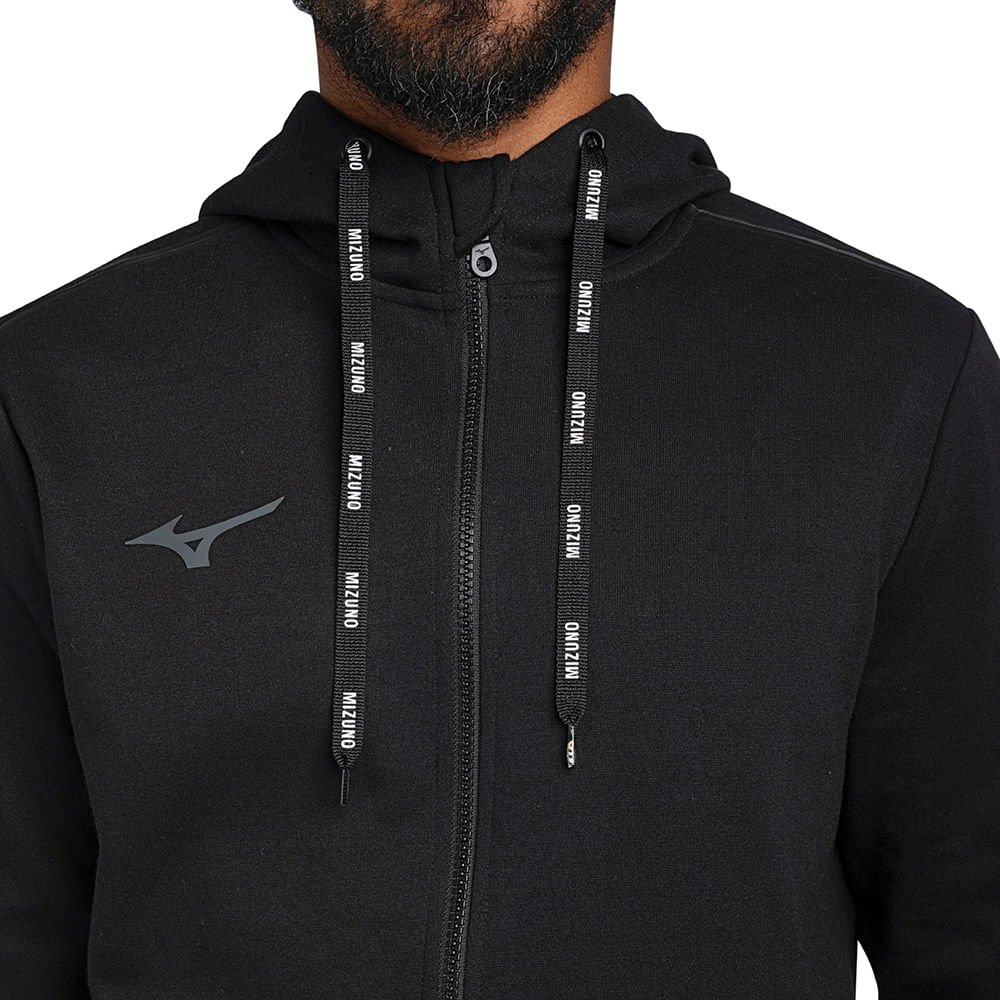 Moletom Masculino Mizuno Zipper Preto 3