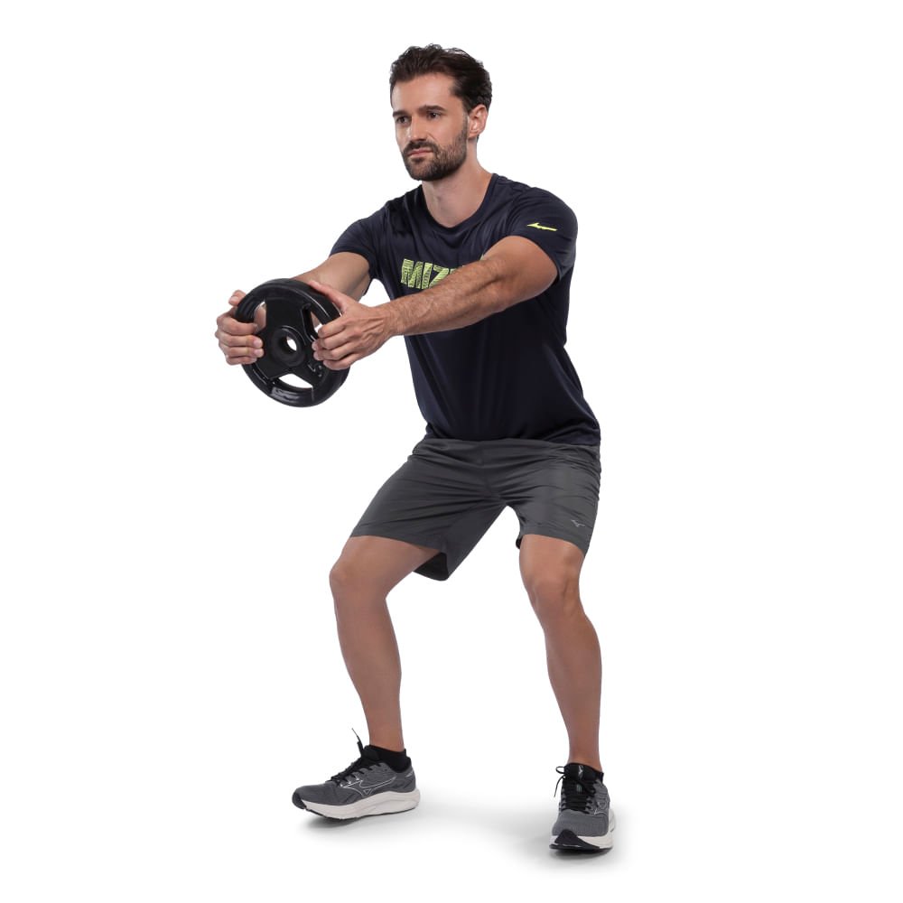 Camiseta de Treino Masculina Mizuno Energy Stamp Azul 6