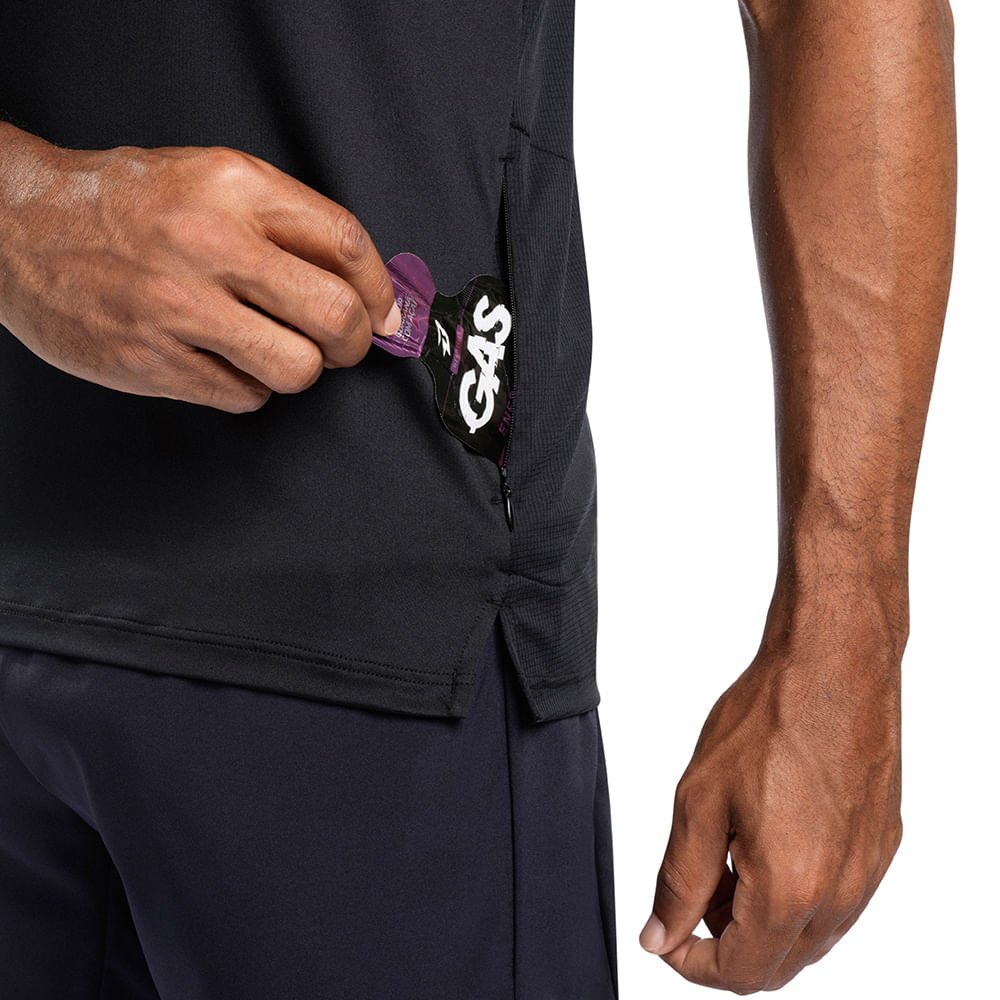 Camiseta de Corrida Masculino Mizuno High 2 Preto 7