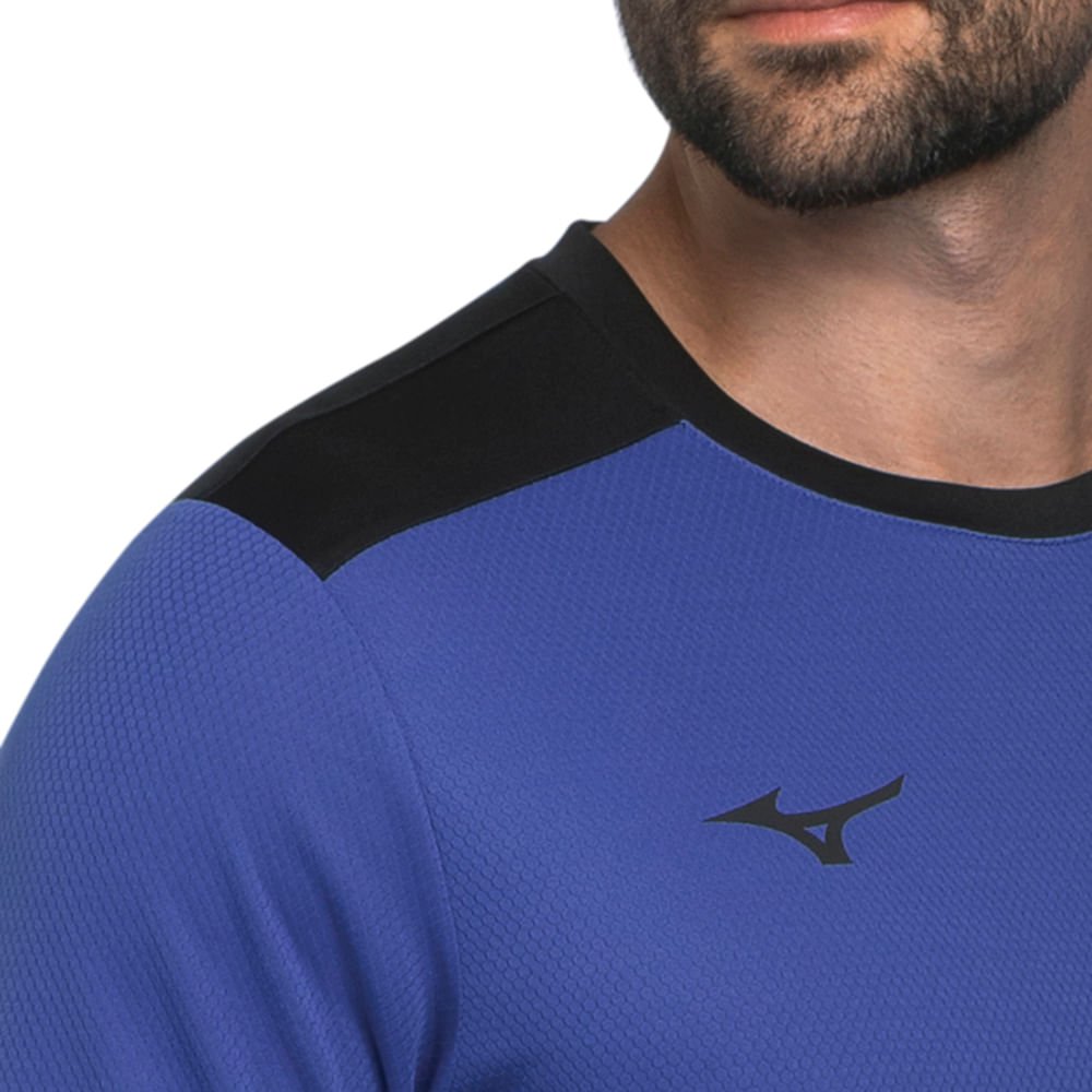 Camiseta de Futebol Mizuno I Masculina Azul 3