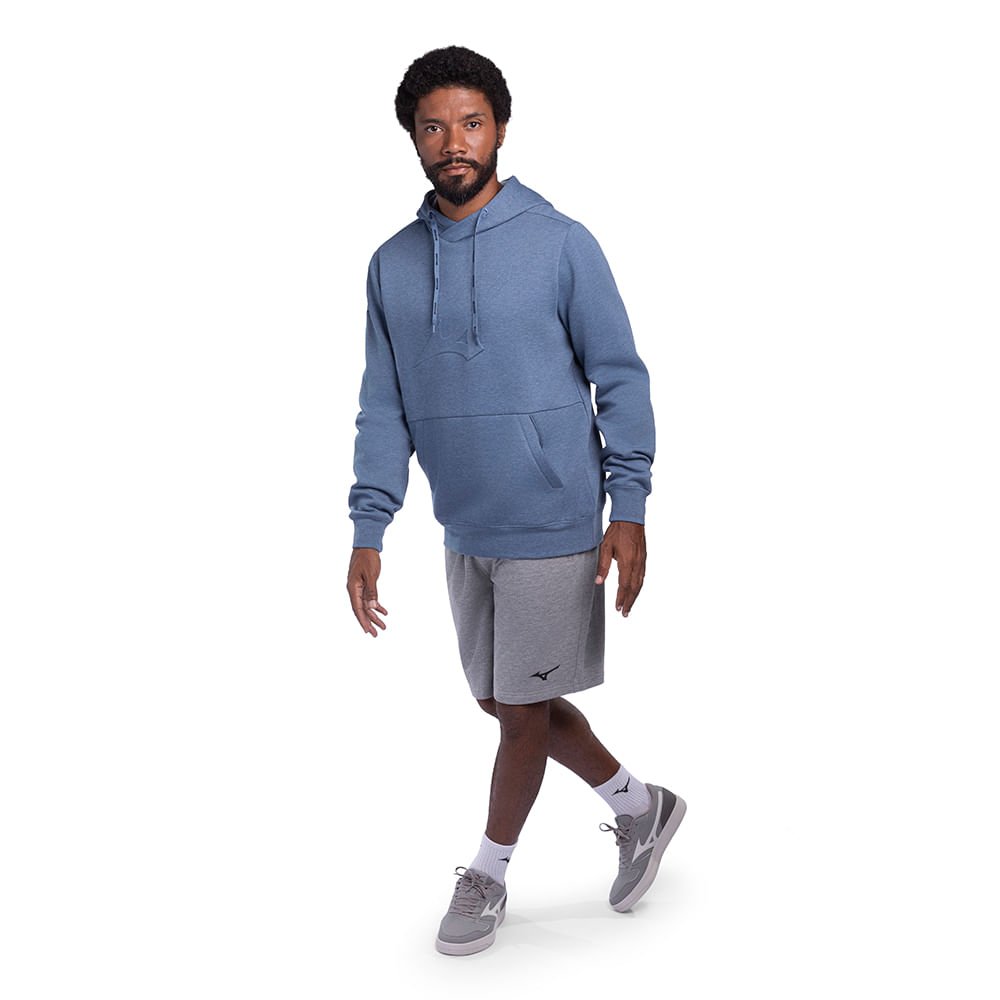 Moletom Masculino Mizuno Soft II Azul 6