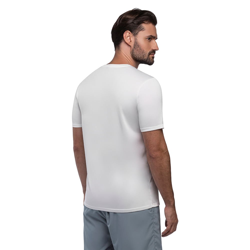 Camiseta de Treino Masculina Mizuno Energy Stamp Branco 4