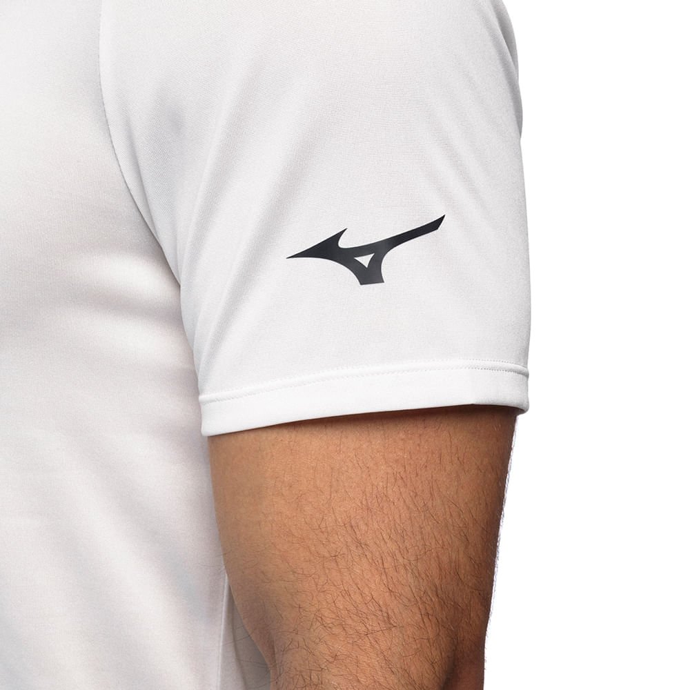 Camiseta de Treino Masculina Mizuno Energy Stamp Branco 5