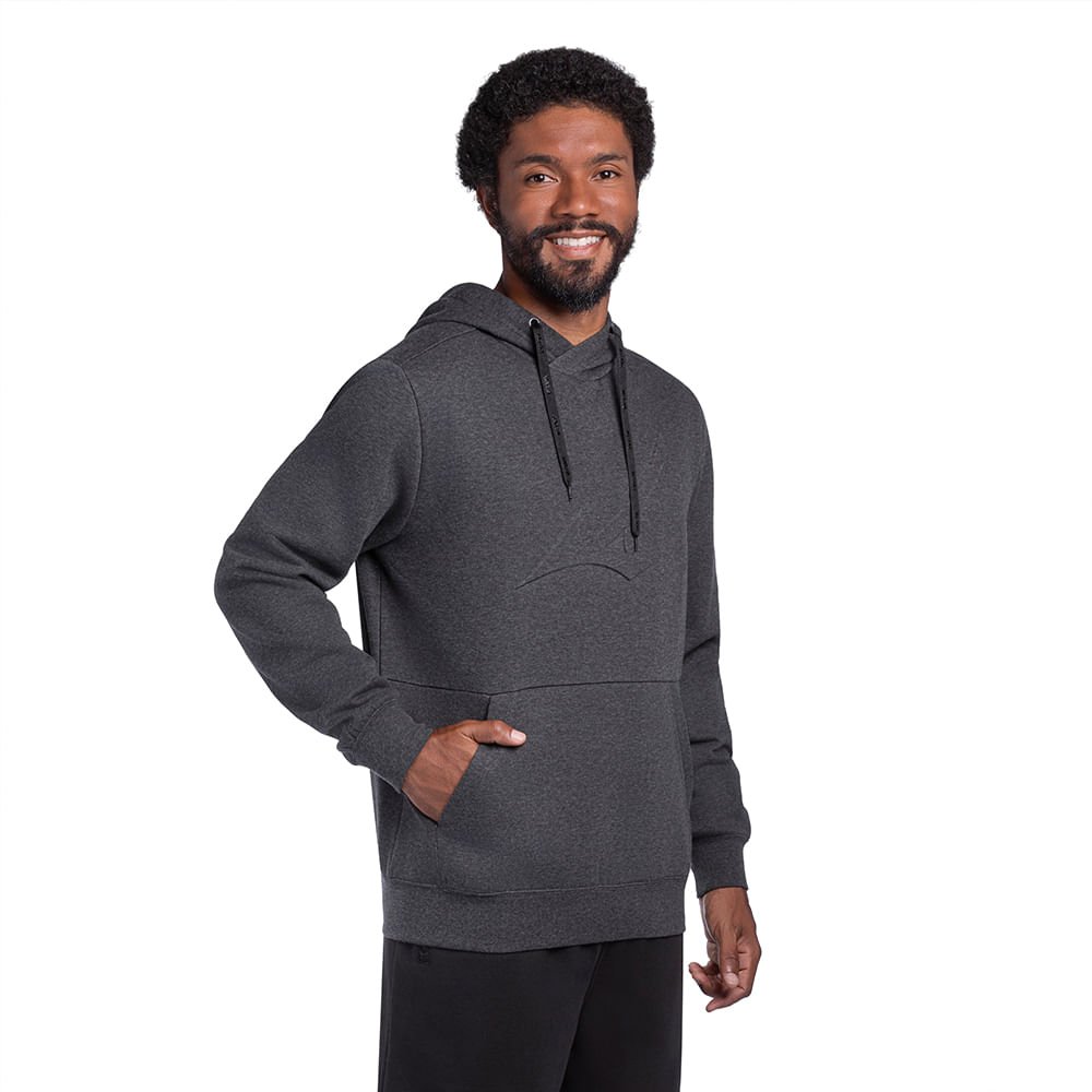 Moletom Masculino Mizuno Soft II Cinza 2