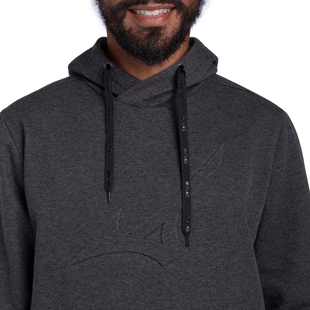 Moletom Masculino Mizuno Soft II Cinza 3