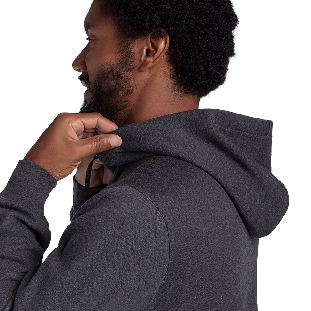 Moletom Masculino Mizuno Soft II Cinza 7