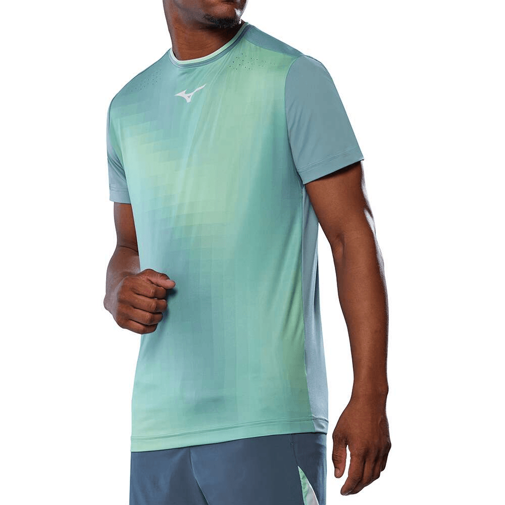 Camiseta de Tennis Mizuno Frontier Shadow Grap Masculina