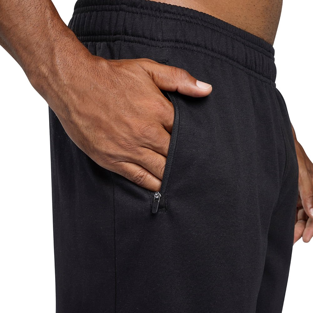 Bermuda Mizuno Moletom Masculina Preto 6