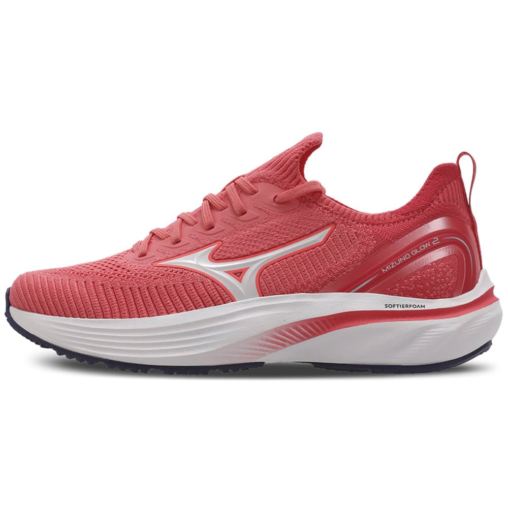 Tênis de Corrida Feminino Mizuno Glow 2 Rosa 1