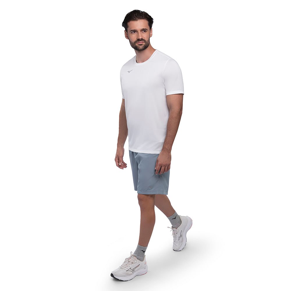 Camiseta de Treino Mizuno Energy 2.0 Masculina Branco 4
