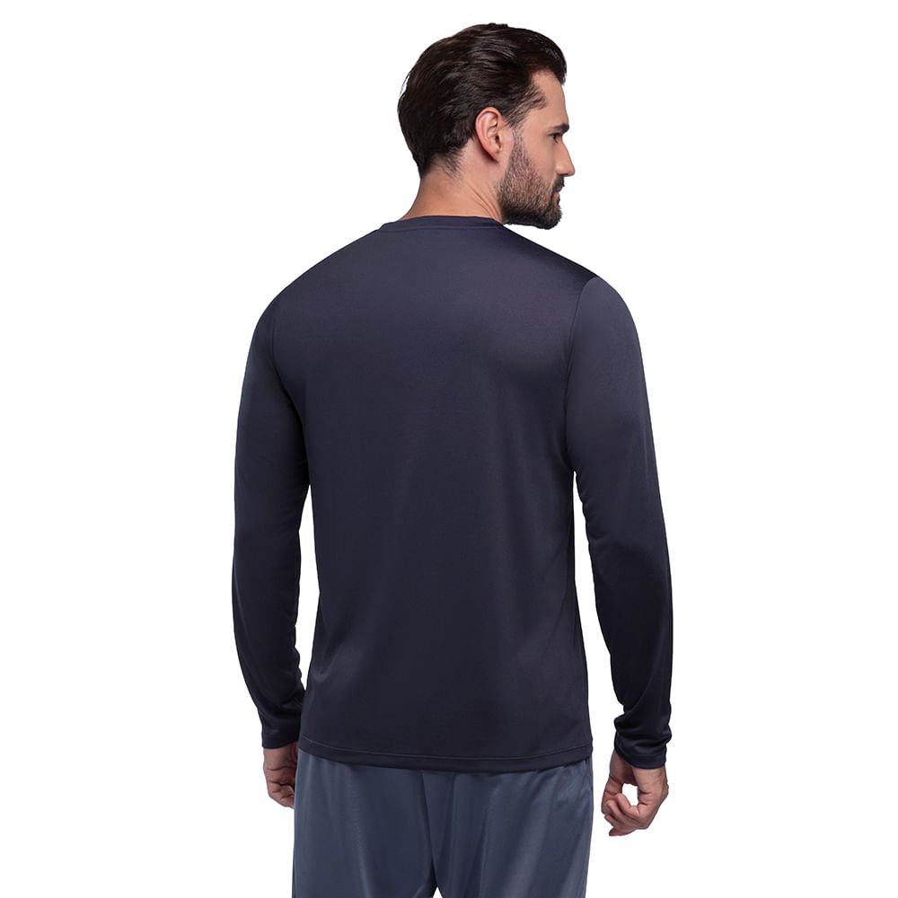 Camiseta de Treino Manga Longa Mizuno Energy 2.0 Masculina Preto 3