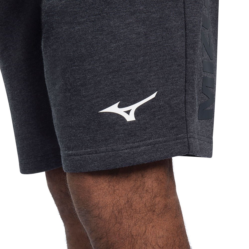 Bermuda Mizuno Moletom Masculina Cinza 5