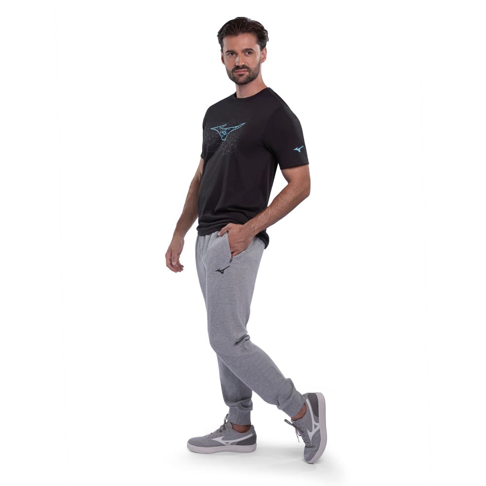 Calça Mizuno Soft Jogger Masculina Cinza 5