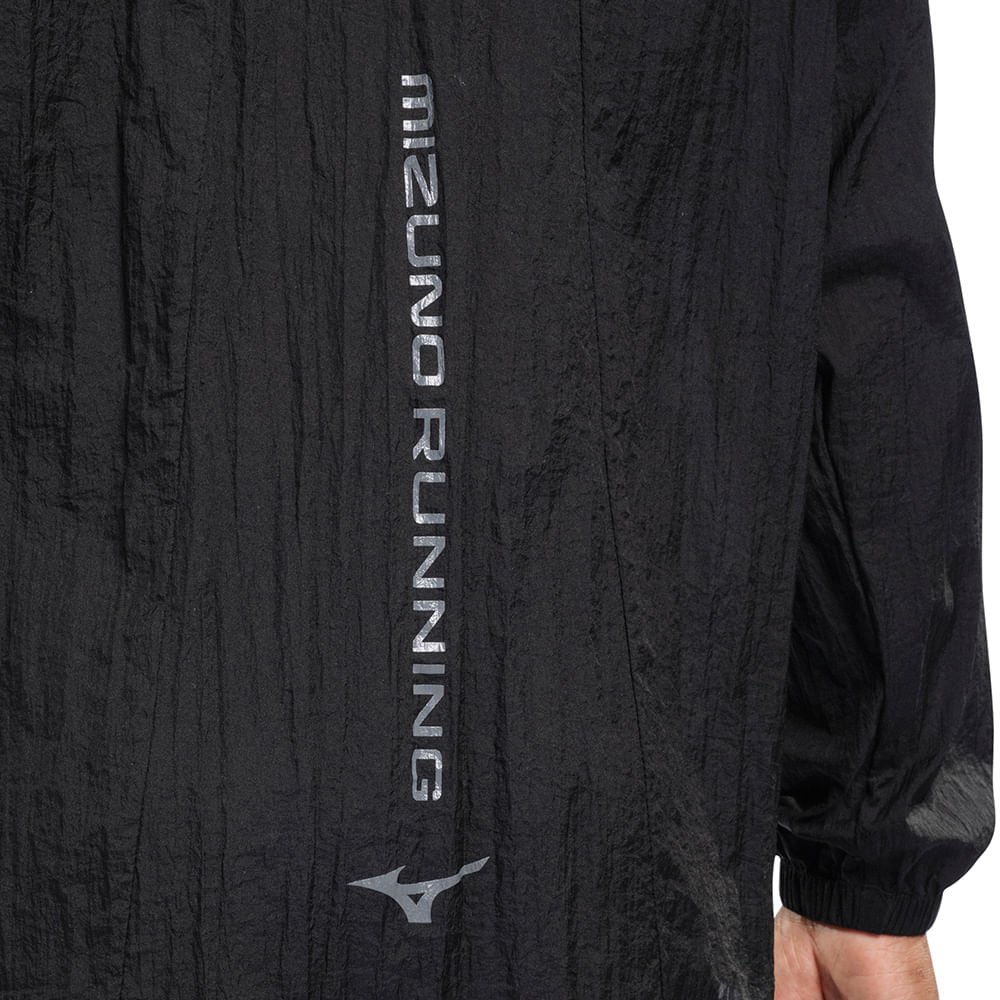 Jaqueta de Corrida Masculina Mizuno High 2 Preto 4