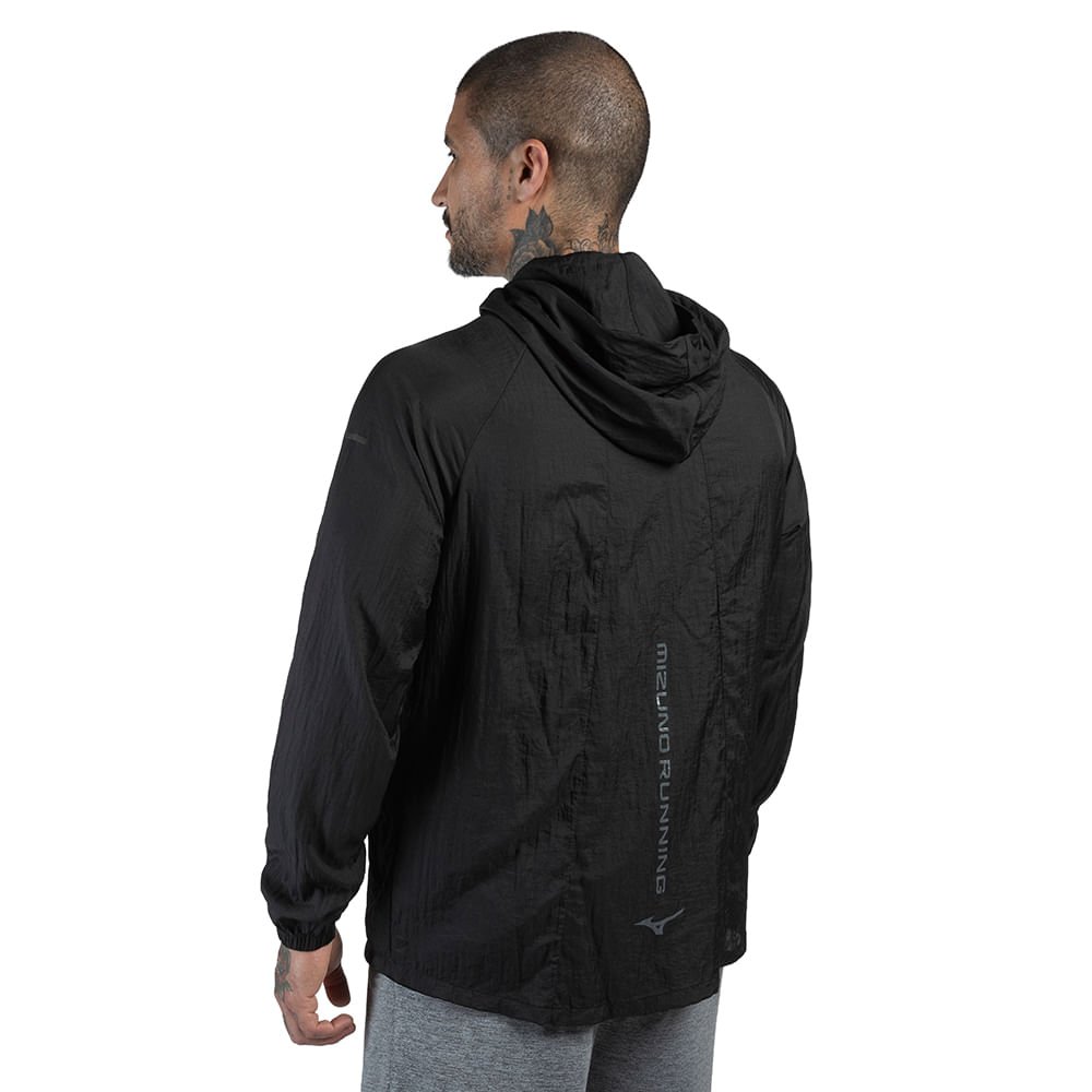 Jaqueta de Corrida Masculina Mizuno High 2 Preto 10