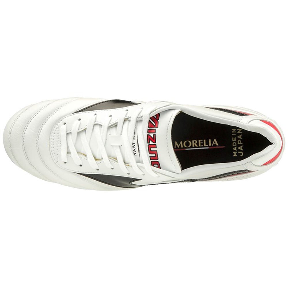 Chuteira de Campo Masculina Mizuno Morelia II Japan MD Branco 3