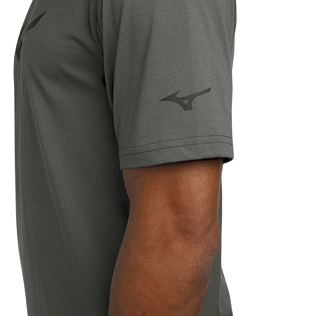 Camiseta Mizuno Stamp Masculina Cinza 4