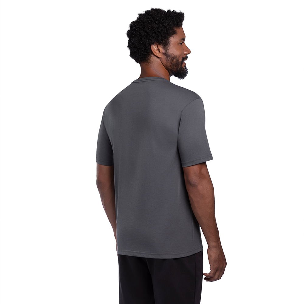 Camiseta Mizuno Stamp Masculina Cinza 5
