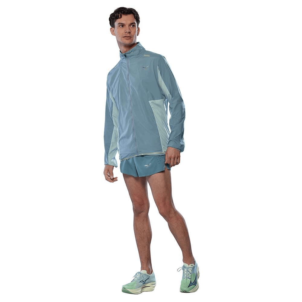 Jaqueta de Corrida Mizuno Tech Light Masculina Azul 3