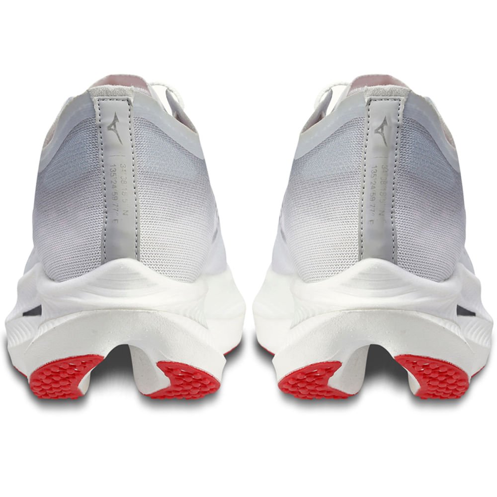 Tênis de Corrida Unissex Mizuno Wave Rebellion Pro 2 Branco/Cinza
