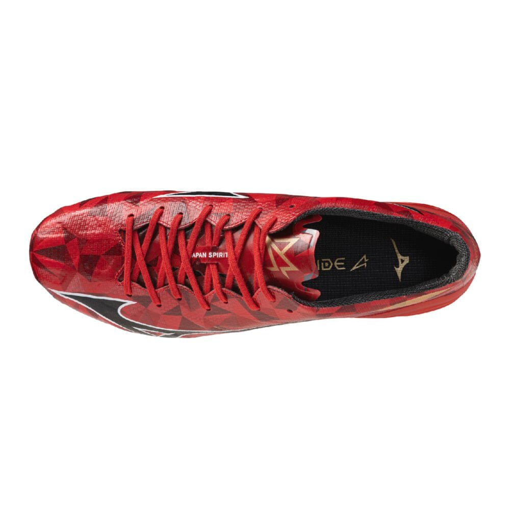 Chuteira de Campo Mizuno Alpha II Japan MD Masculina Vermelho 4