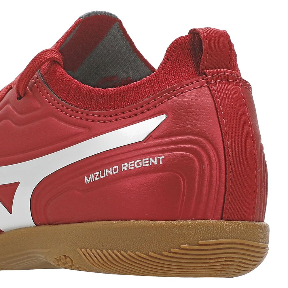 Chuteira Futsal Mizuno Regent IN Junior Vermelho 8