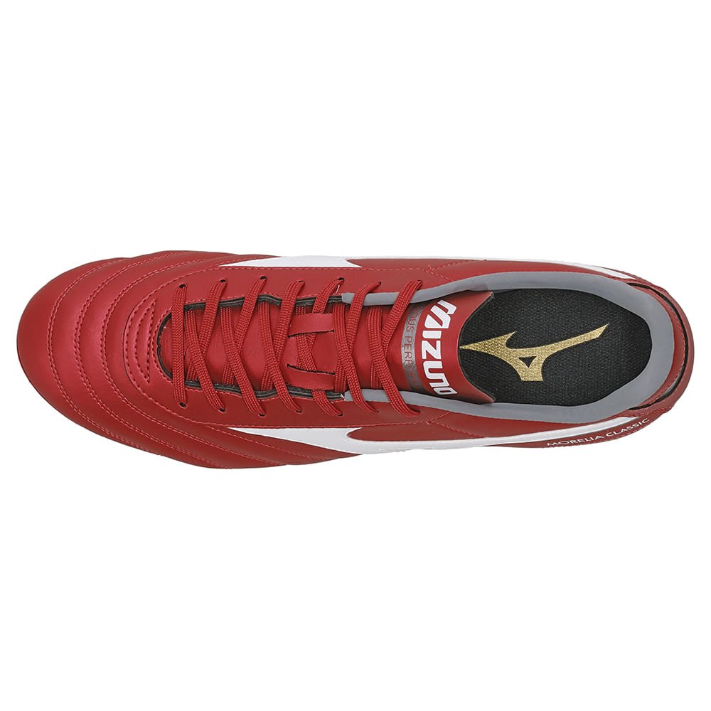 Chuteira de Campo Mizuno Morelia Classic MD Masculina Vermelho 3