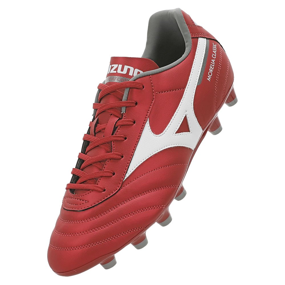 Chuteira de Campo Mizuno Morelia Classic MD Masculina Vermelho 7