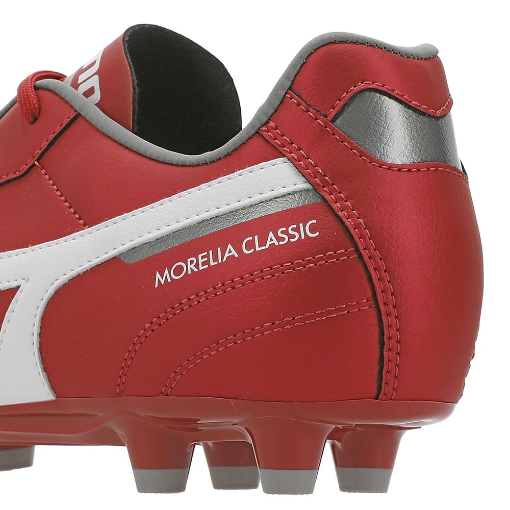 Chuteira de Campo Mizuno Morelia Classic MD Masculina Vermelho 8