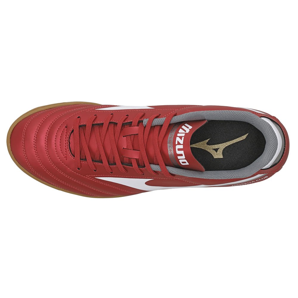 Chuteira Futsal Mizuno Morelia Club IN Masculina Vermelho 3