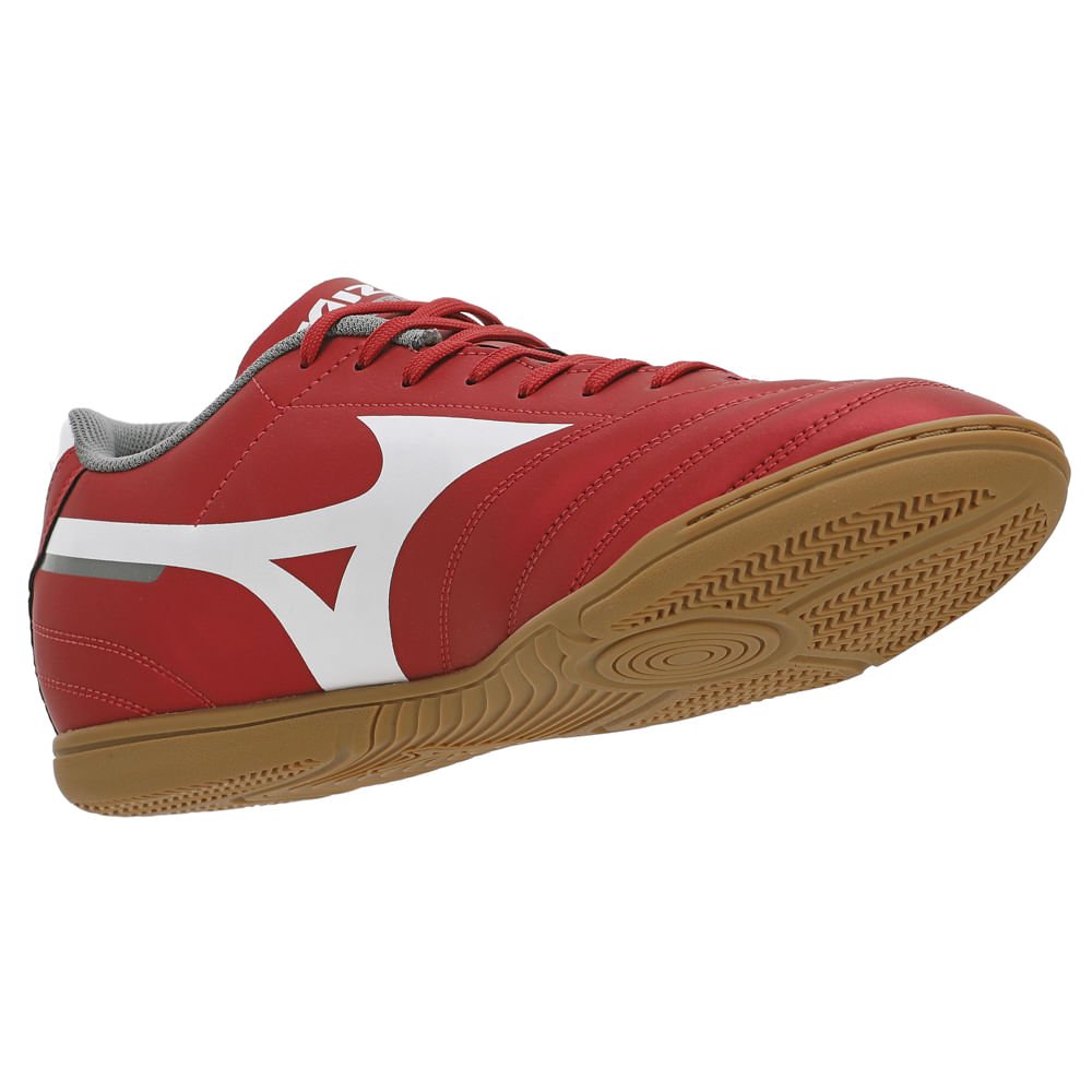 Chuteira Futsal Mizuno Morelia Club IN Masculina Vermelho 6