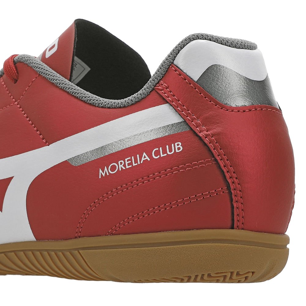 Chuteira Futsal Mizuno Morelia Club IN Masculina Vermelho 8