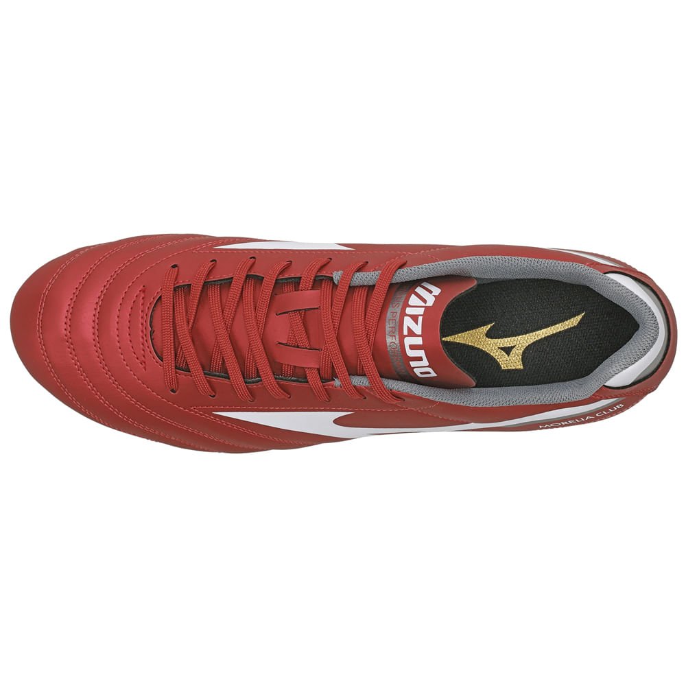 Chuteira de Campo Mizuno Morelia Club MD Masculina Vermelho 3