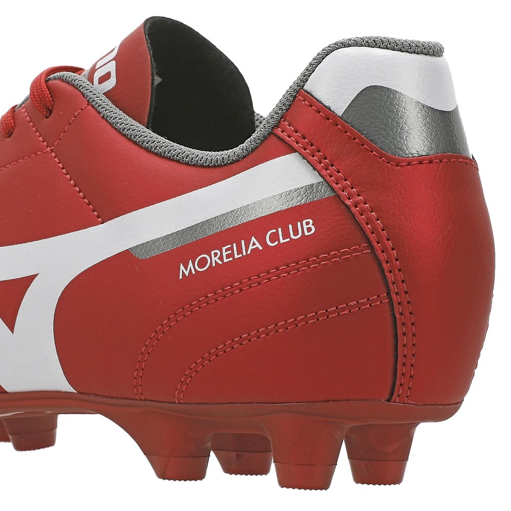 Chuteira de Campo Mizuno Morelia Club MD Masculina Vermelho 8