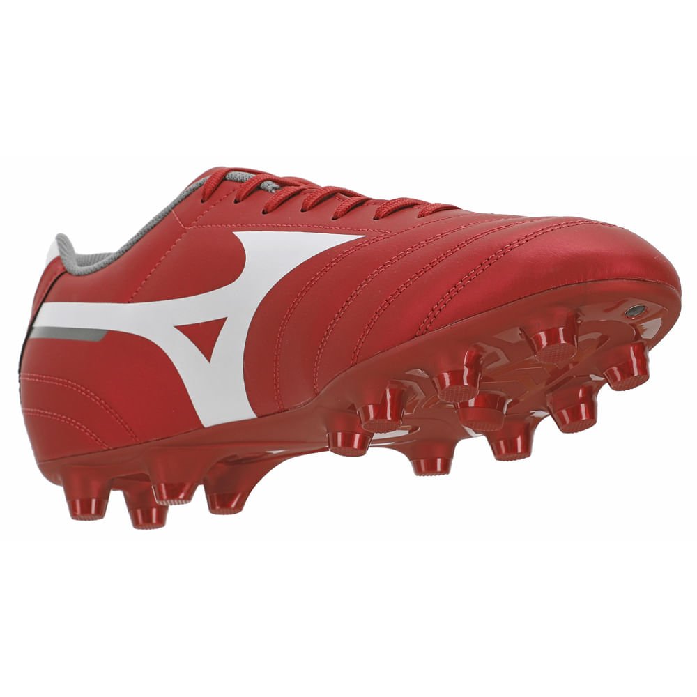 Chuteira de Campo Mizuno Morelia Club MD Masculina Vermelho