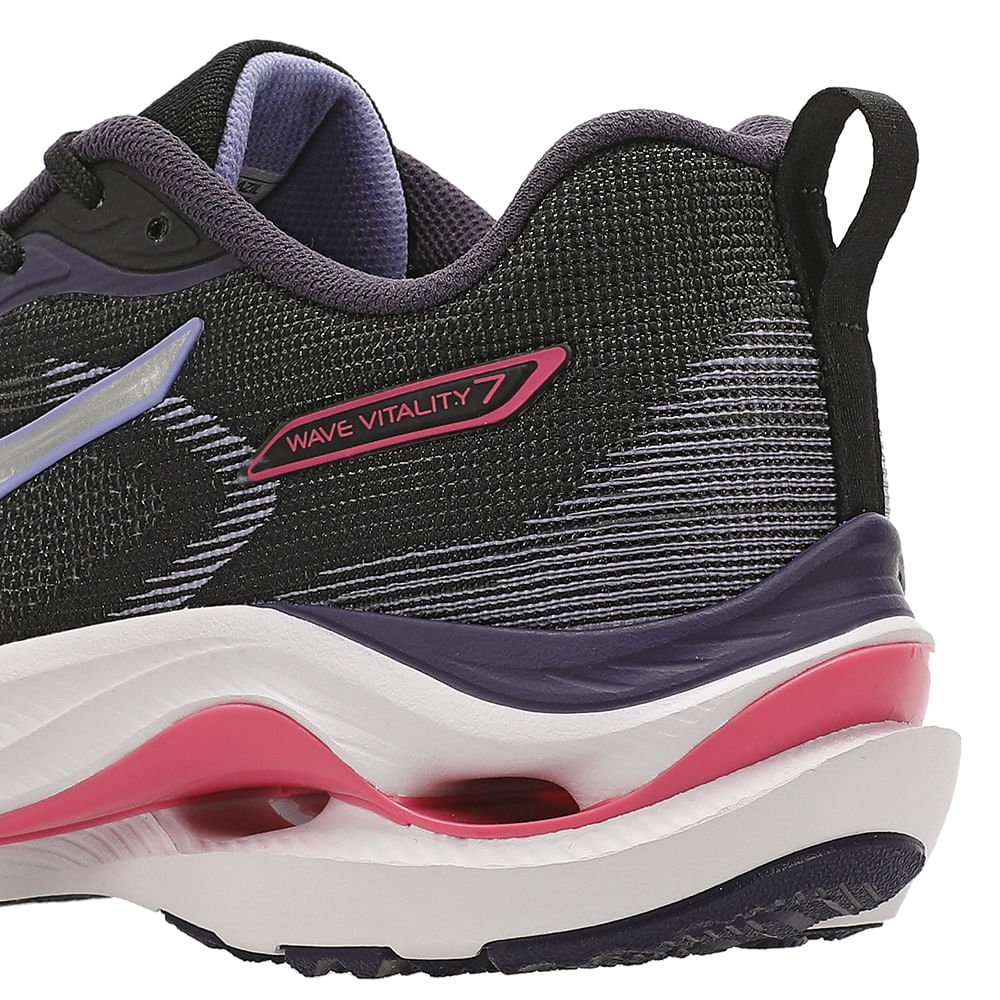 Tênis de Corrida Mizuno Wave Vitality 7 Feminino Preto 8