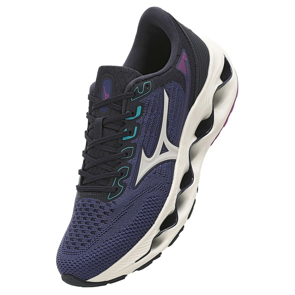 Tênis de Corrida Mizuno Wave Legend 4 Feminino Azul 7