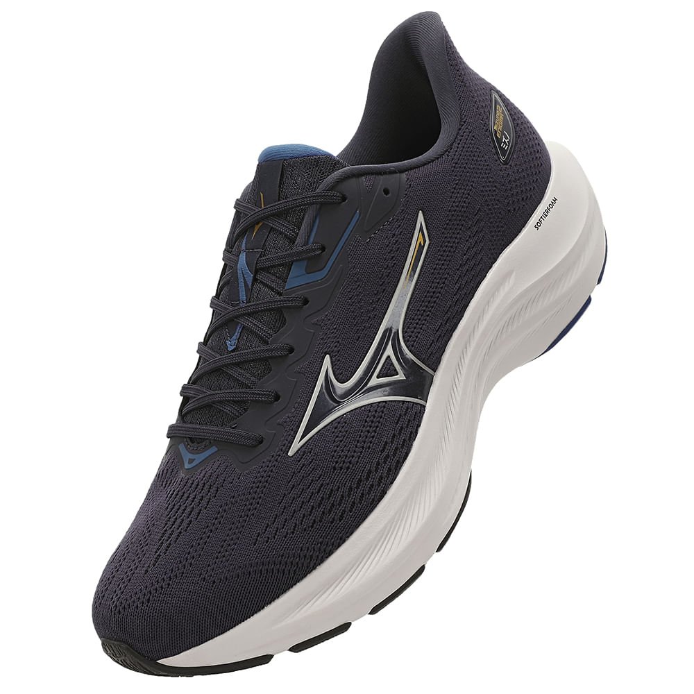 Tênis de Corrida Mizuno Enigma 2 Masculino Preto/Azul 7