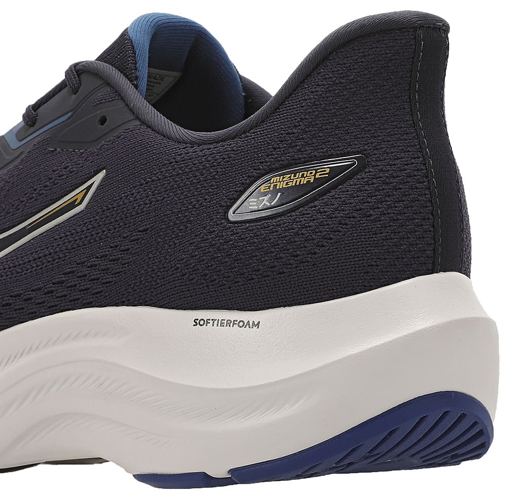 Tênis de Corrida Mizuno Enigma 2 Masculino Preto/Azul 8